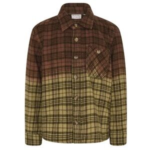 NEW MinyMo | Plaid Ombré Button-Up Shirt | 3 yrs